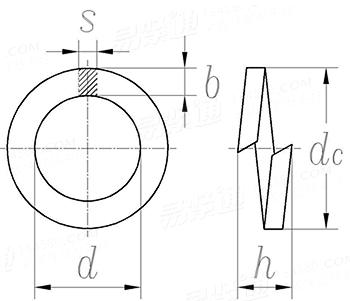 轨道螺栓用弹簧垫圈 UNI 3558 - 1959