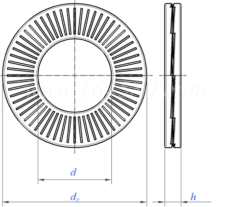 双叠自锁垫圈 DIN 25201 (washer)