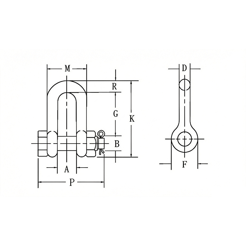 G-2150 Bolt-Type Chain Shackle