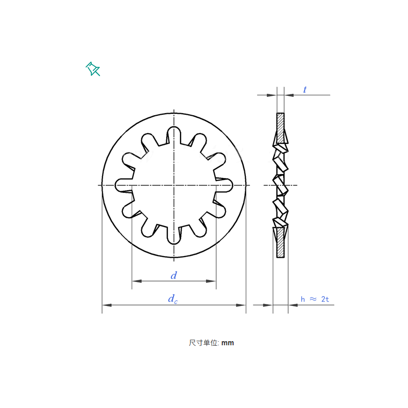 Internal Tooth Lock Washer