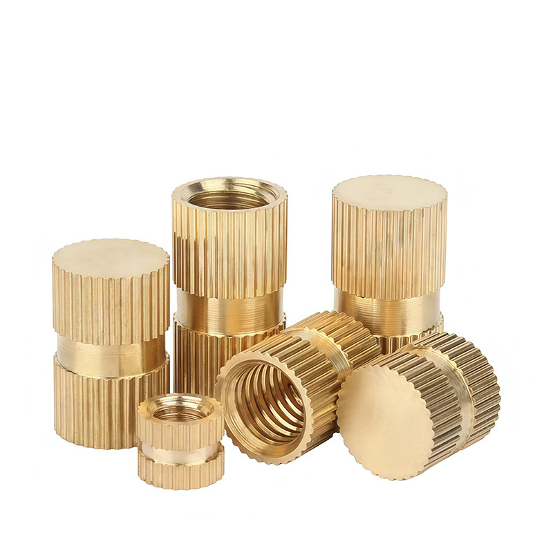 Knurled Through-Hole Panel Nut with Center Slot, Enclosed Type, Q-Type