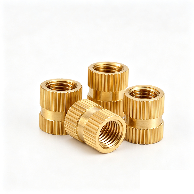 Knurled Through-Hole Panel Nut with Center Slot, Enclosed Type, Q-Type