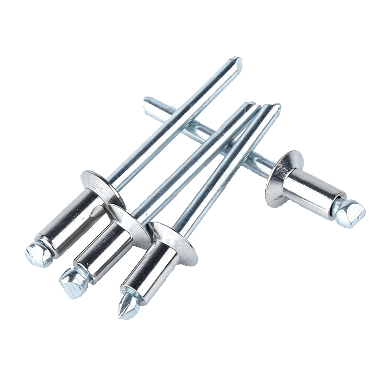 Closed-End Flat/Round Head Blind Rivet — 30-Class Steel