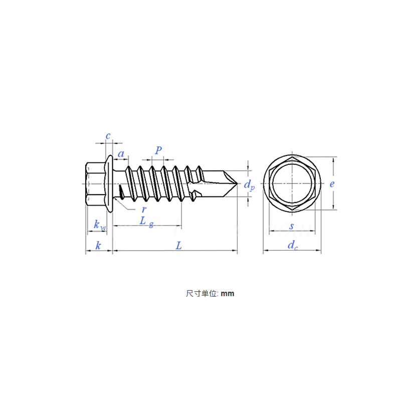 Hex Head Self-Drilling Screw