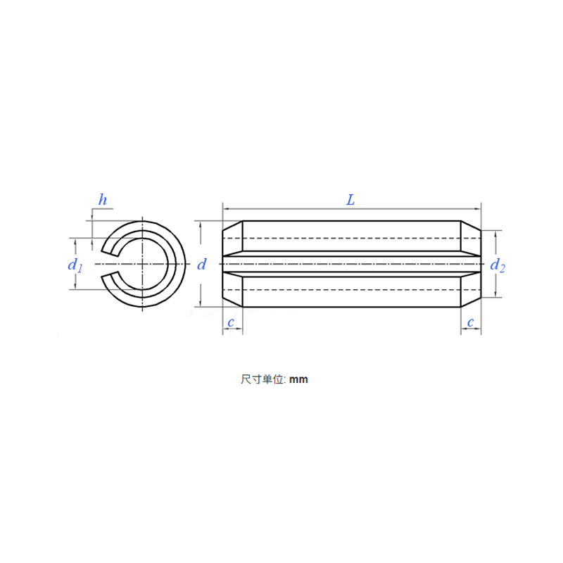 Elastic Cylindrical Pin