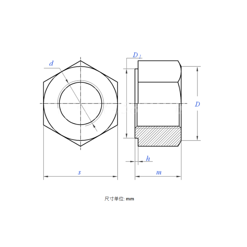 Structural High-Strength Hex Nut