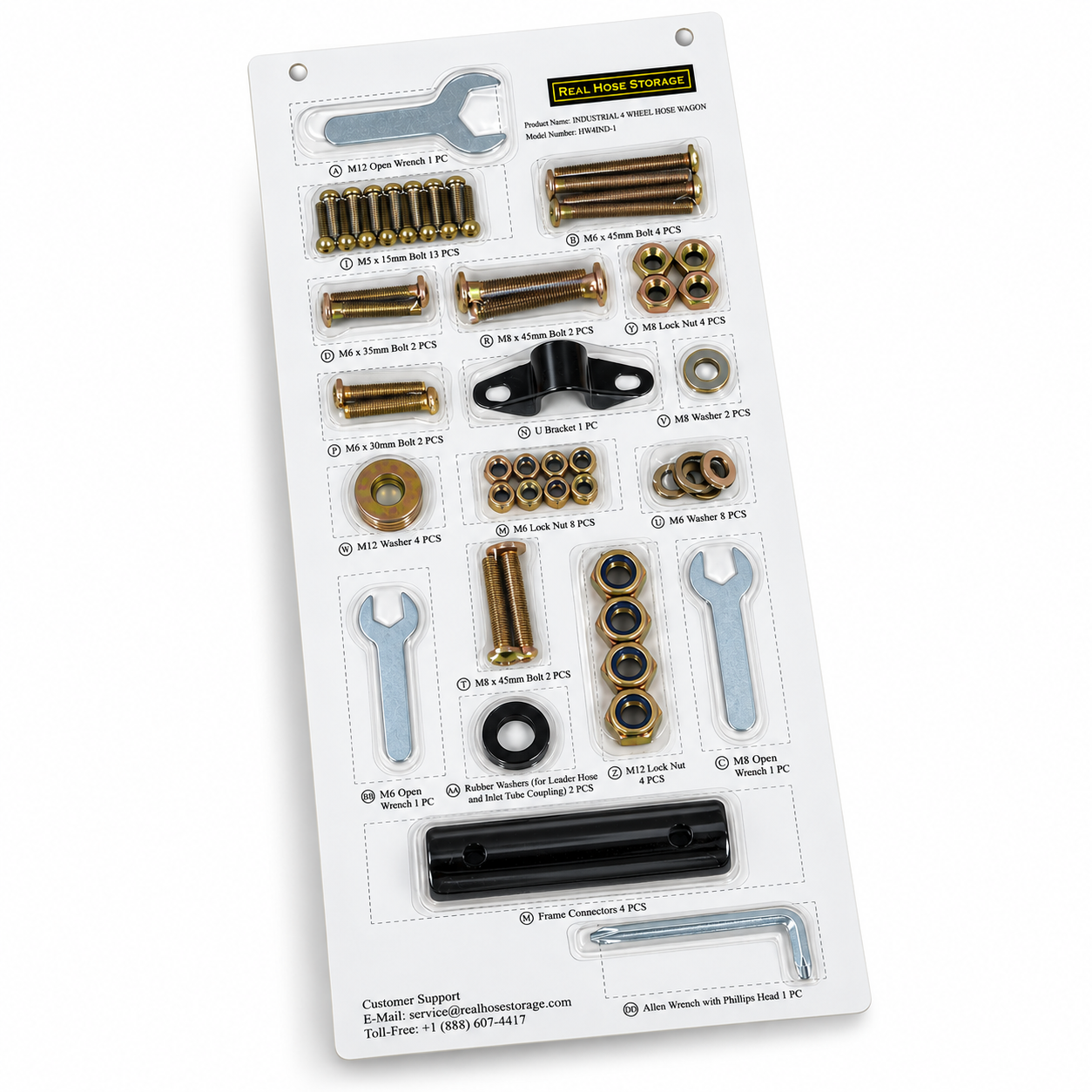Blister Packaging for Fitness Equipment Screw Accessories