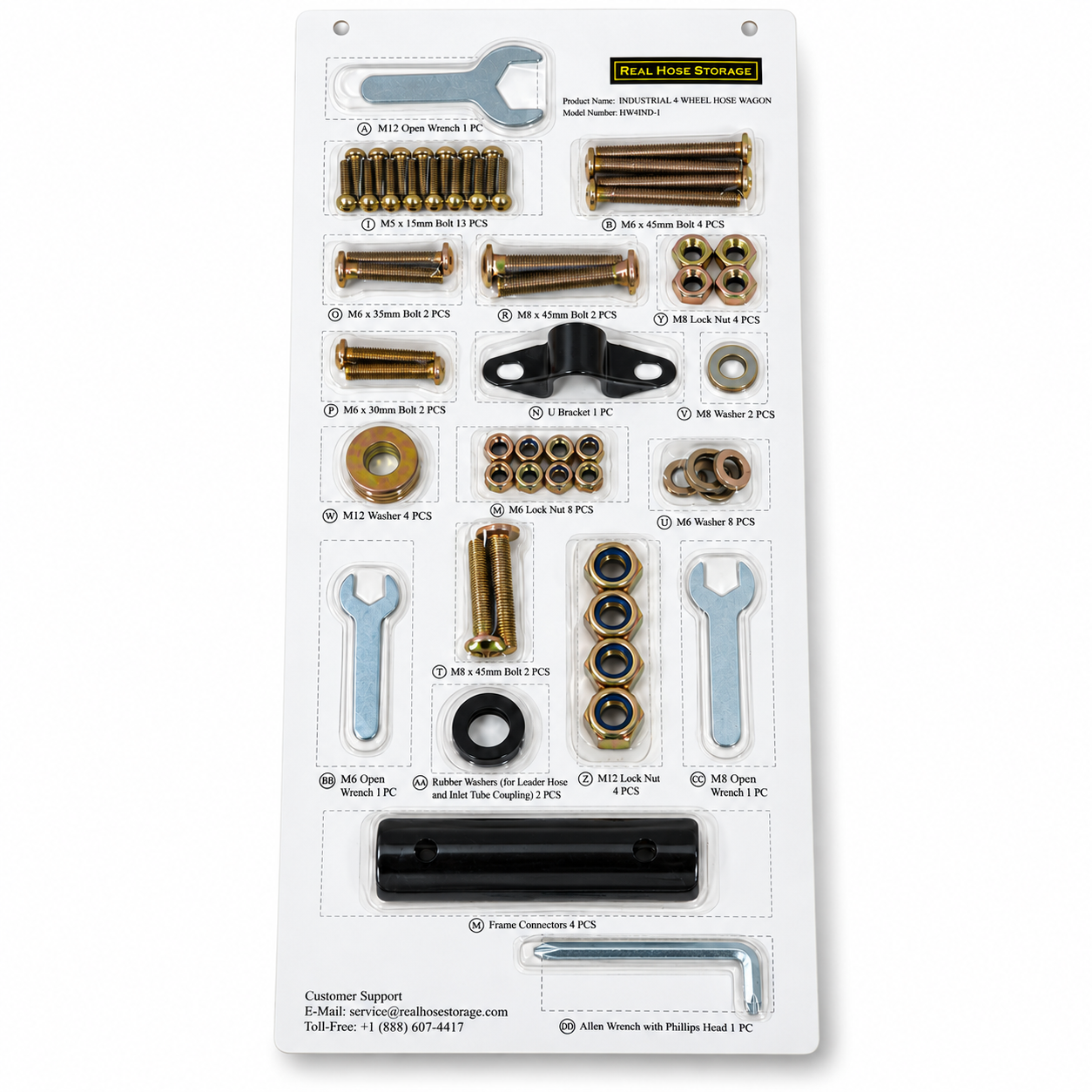 Blister Packaging for Fitness Equipment Screw Accessories