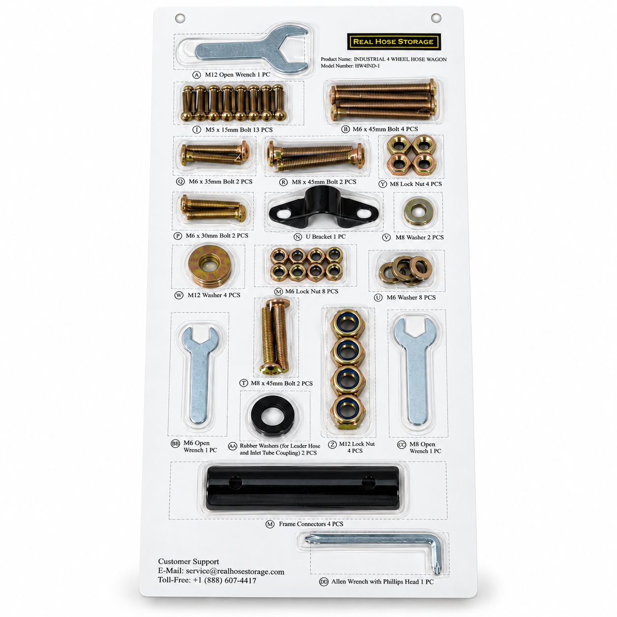 Blister Packaging for Fitness Equipment Screw Accessories