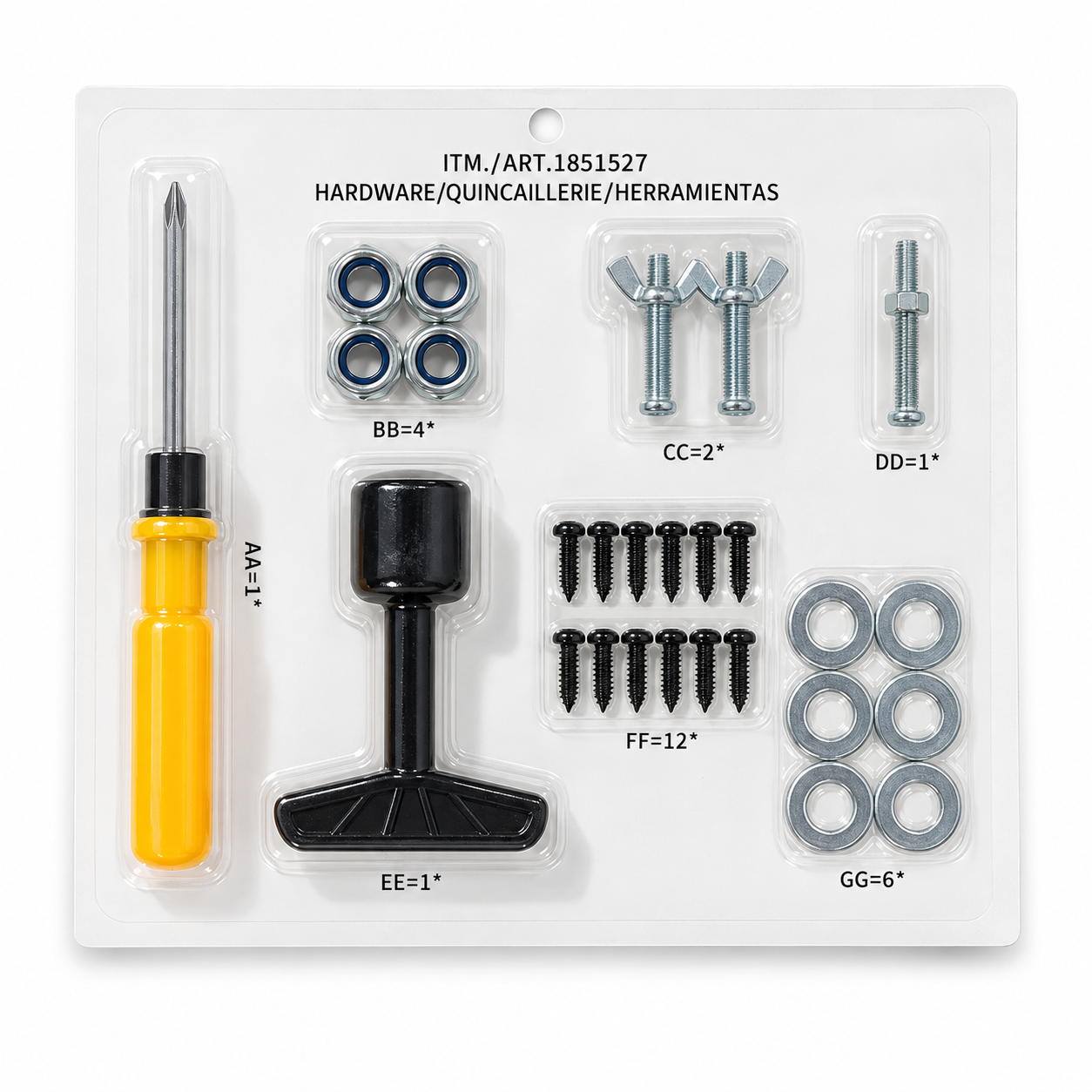 Custom Blister Packaging for Toy Car Assembly Accessories