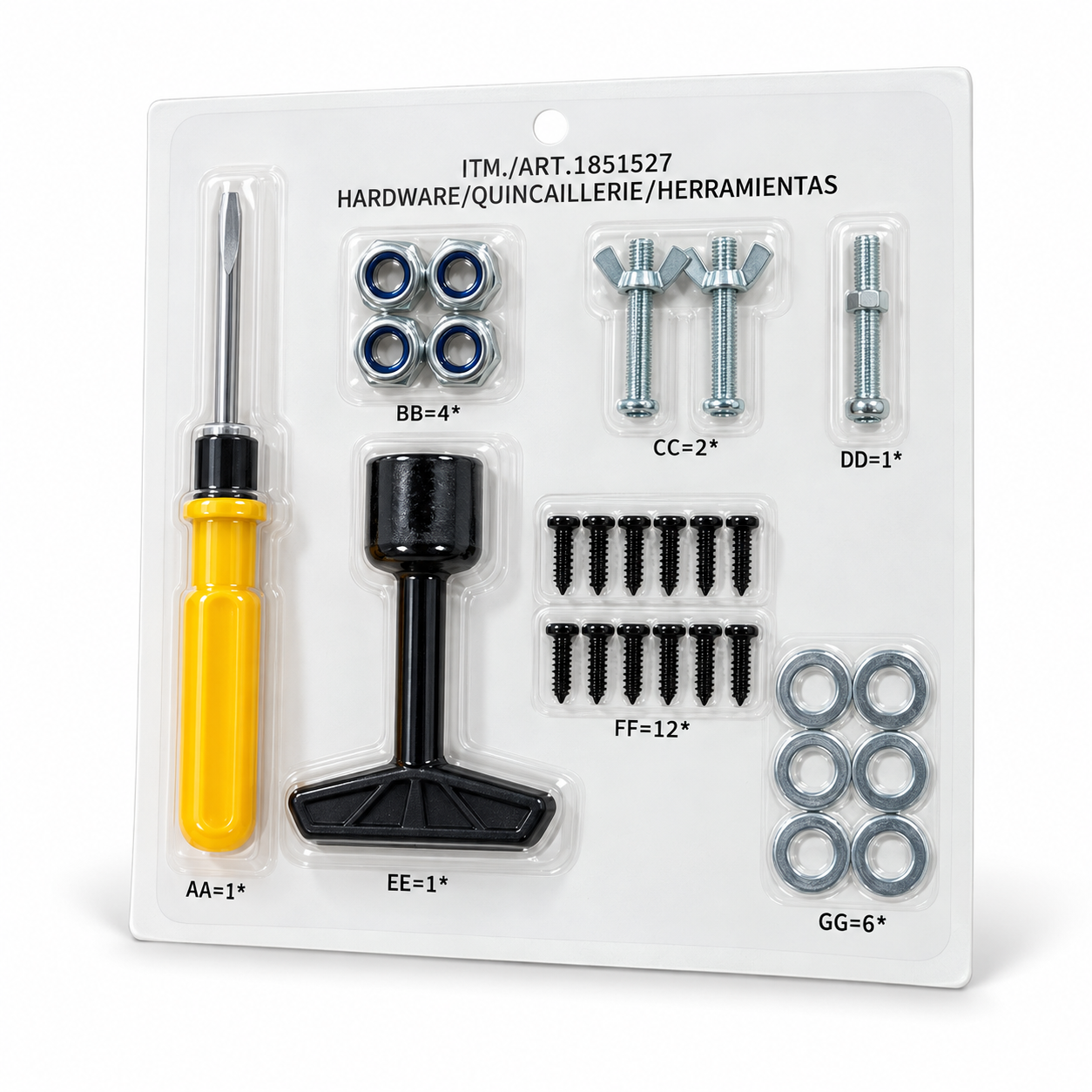 Custom Blister Packaging for Toy Car Assembly Accessories