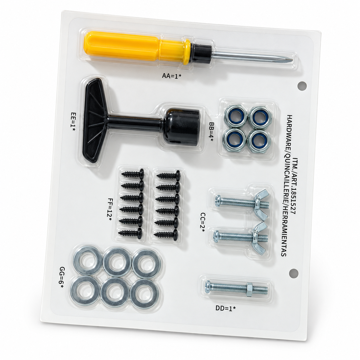 Custom Blister Packaging for Toy Car Assembly Accessories