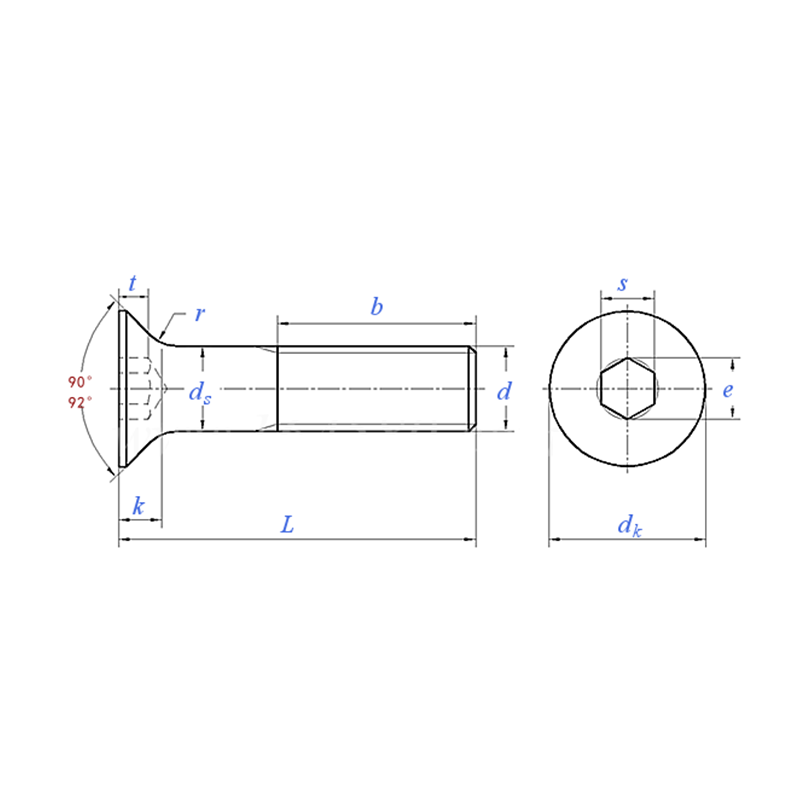Hex Socket Countersunk Head Screw