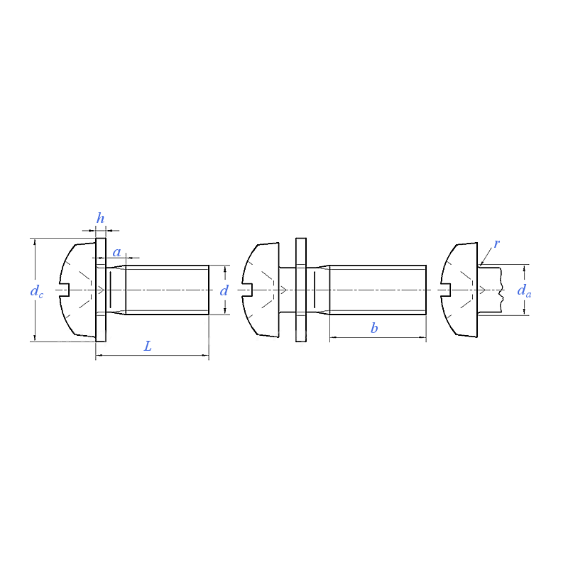 Cross Slotted Pan Head Screw with Flat Washer Assembly