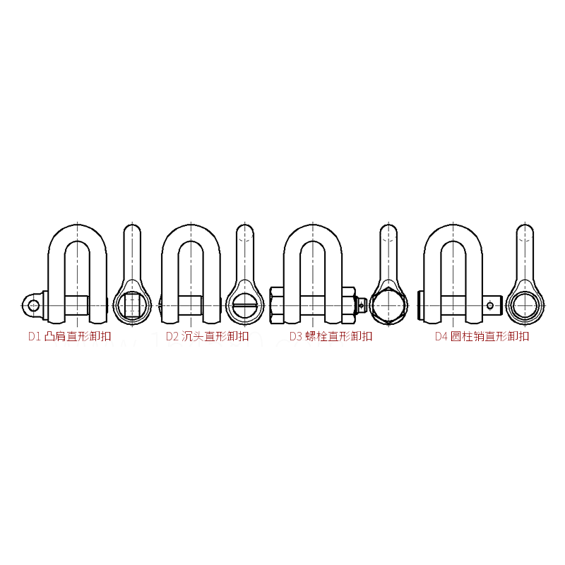 Marine Shackle — Straight Shackle Series