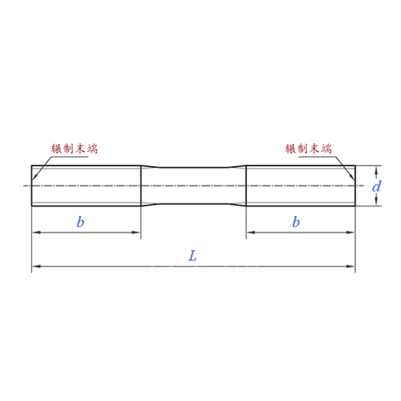 Equal-Length Double-End Stud, Grade B