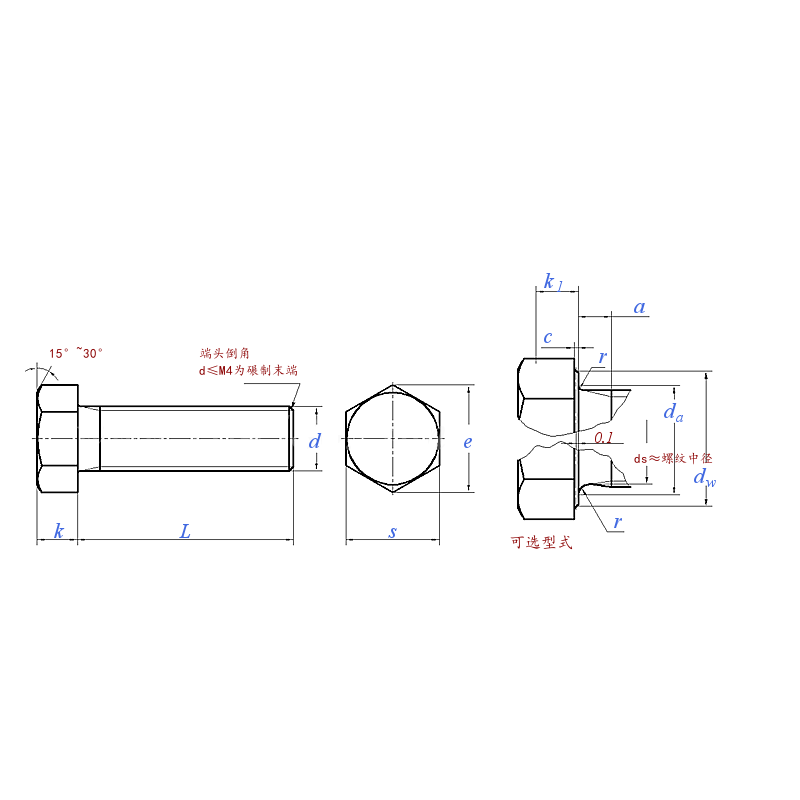 Full Thread Hexagon Head Bolt