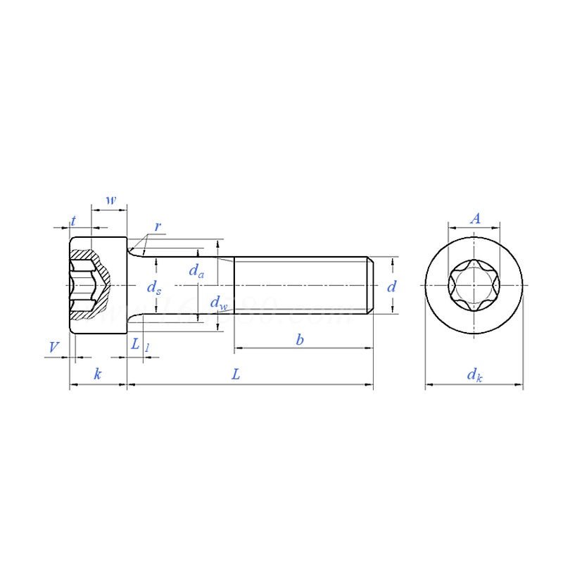 Hexalobular Socket Pan Head Screw
