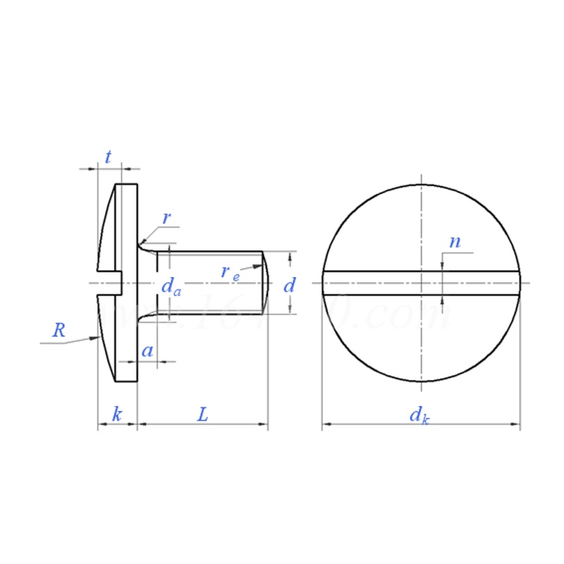 Slotted Raised Cheese Head Screw